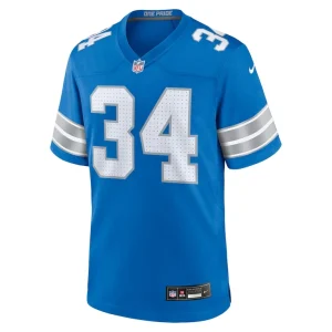 Alex anzalone detroit lions nike game jersey Blue M