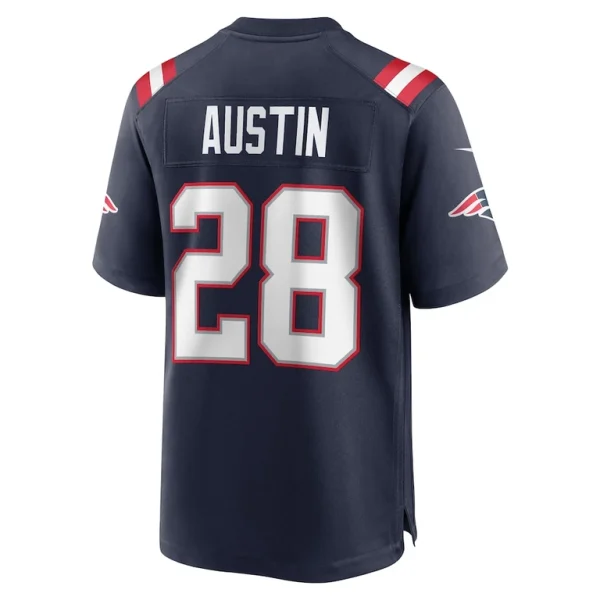 Alex austin new england patriots nike game jersey Navy L