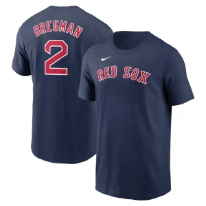 Alex bregman boston red sox nike fuse name number t shirt Navy