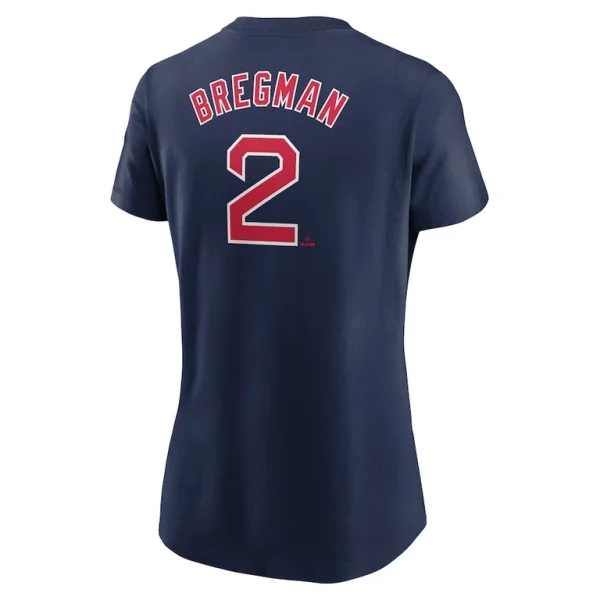 Alex bregman boston red sox nike womens fuse name number t shirt Navy L