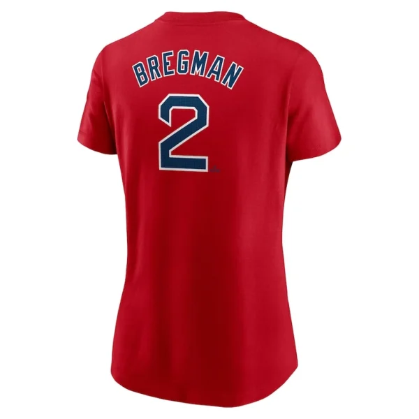 Alex bregman boston red sox nike womens fuse name number t shirt Red L