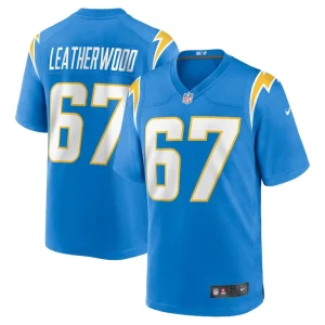 Alex leatherwood los angeles chargers nike team game jersey Powder blue