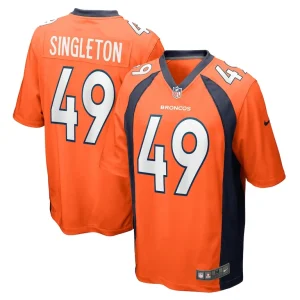 Alex singleton denver broncos nike game player jersey Orange