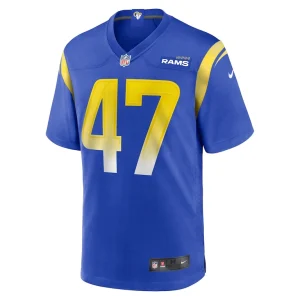 Alex ward los angeles rams nike home game jersey Royal M