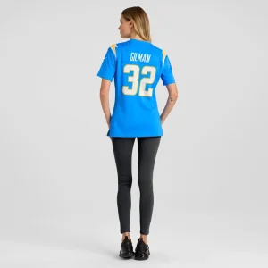 Alohi gilman los angeles chargers nike womens game jersey Powder blue 2XL