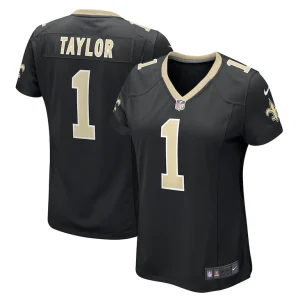 Alontae taylor new orleans saints nike womens team game jersey Black