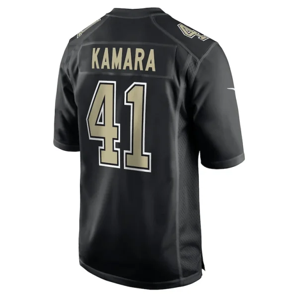 Alvin kamara new orleans saints nike fashion game jersey Carbon black L