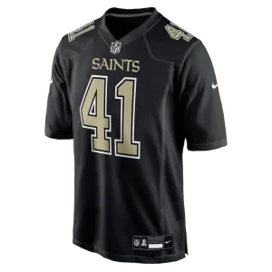 Alvin kamara new orleans saints nike fashion game jersey Carbon black M