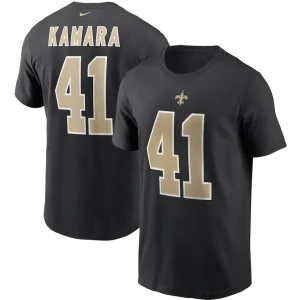 Alvin kamara new orleans saints nike name number t shirt Black