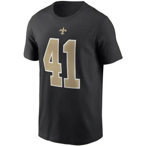 Alvin kamara new orleans saints nike name number t shirt Black M
