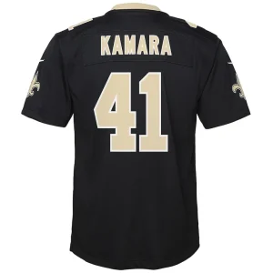 Alvin kamara new orleans saints nike youth game jersey Black Yth L