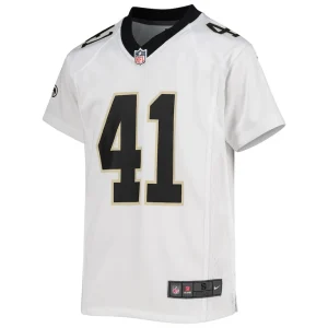 Alvin kamara new orleans saints nike youth game jersey White Yth M