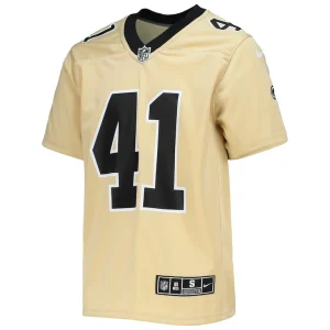 Alvin kamara new orleans saints nike youth inverted team game jersey Gold Yth M