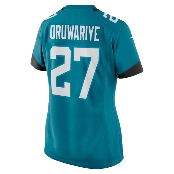 Amani oruwariye jacksonville jaguars nike womens game jersey Teal L
