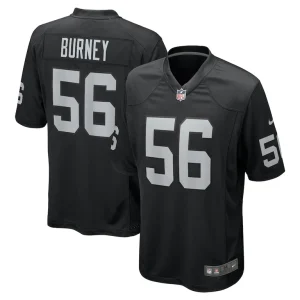 Amari burney las vegas raiders nike team game jersey Black