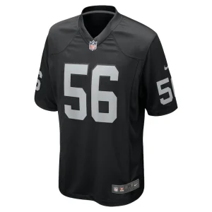 Amari burney las vegas raiders nike team game jersey Black M