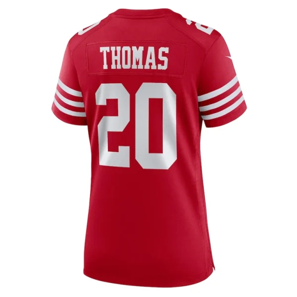 Ambry thomas san francisco 49ers nike womens game jersey Scarlet L