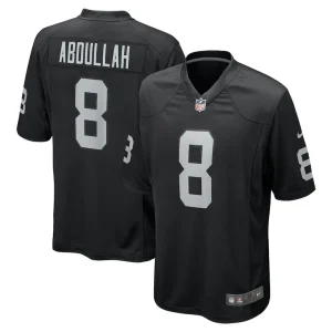 Ameer abdullah las vegas raiders nike team game jersey Black