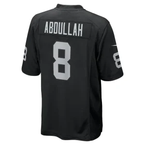 Ameer abdullah las vegas raiders nike team game jersey Black L