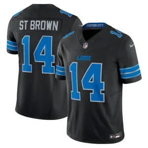 Amon ra st. brown detroit lions nike 2nd alternate vapor f.u.s.e. limited jersey Black