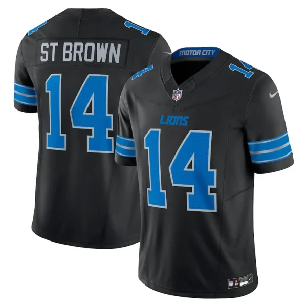 Amon ra st. brown detroit lions nike 2nd alternate vapor f.u.s.e. limited jersey Black
