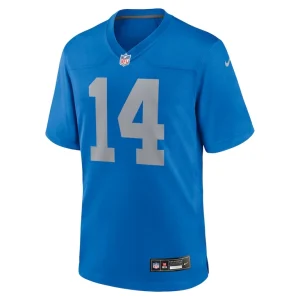 Amon ra st. brown detroit lions nike alternate game jersey Blue M