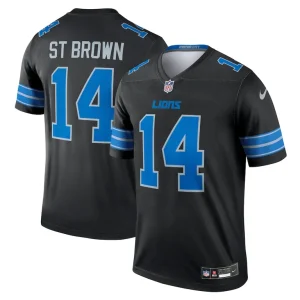 Amon ra st. brown detroit lions nike alternate legend player performance top Black