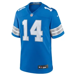 Amon ra st. brown detroit lions nike game jersey Blue M