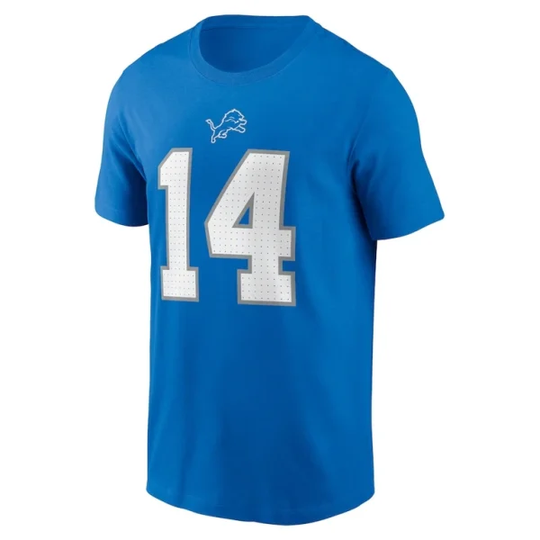 Amon ra st. brown detroit lions nike name number t shirt Blue M