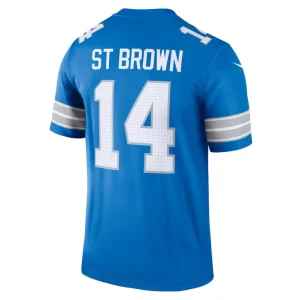 Amon ra st. brown detroit lions nike team legend player performance top Blue L