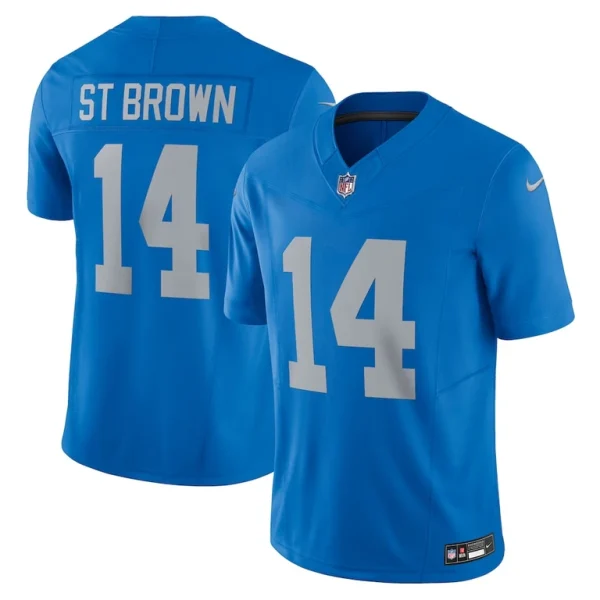 Amon ra st. brown detroit lions nike vapor f.u.s.e. alternate limited jersey Blue