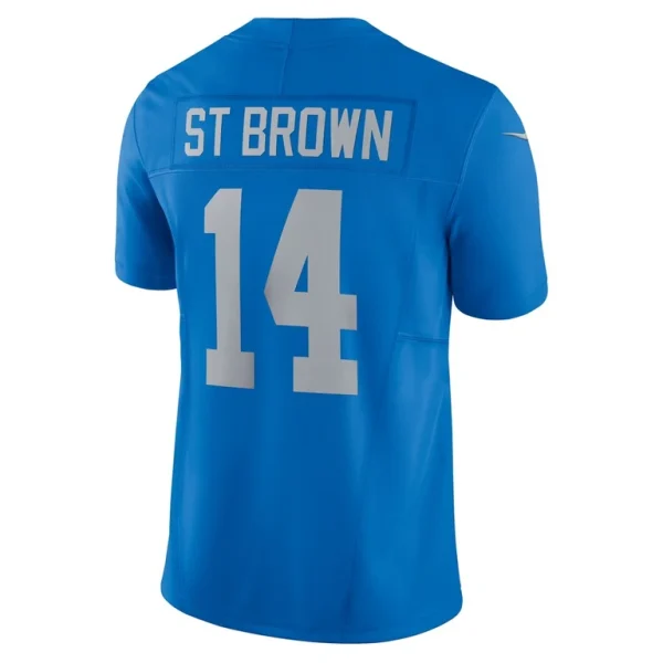 Amon ra st. brown detroit lions nike vapor f.u.s.e. alternate limited jersey Blue L