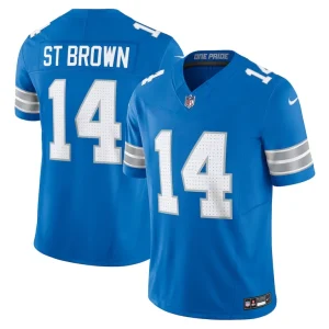 Amon ra st. brown detroit lions nike vapor f.u.s.e. limited jersey Blue