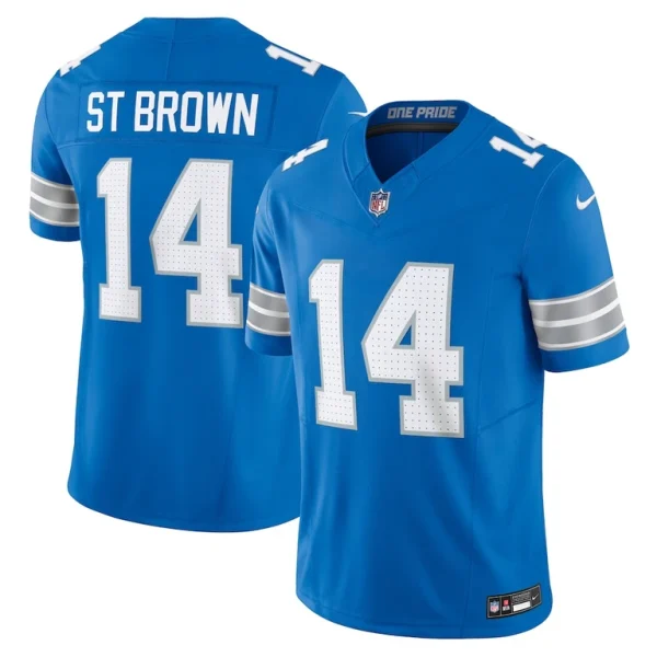 Amon ra st. brown detroit lions nike vapor f.u.s.e. limited jersey Blue
