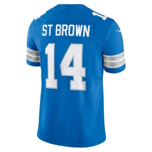 Amon ra st. brown detroit lions nike vapor f.u.s.e. limited jersey Blue L