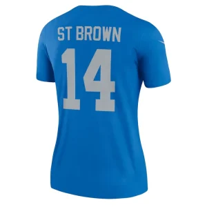 Amon ra st. brown detroit lions nike womens alternate legend player performance top Blue L