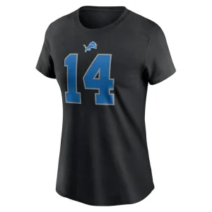 Amon ra st. brown detroit lions nike womens player name number t shirt Black M