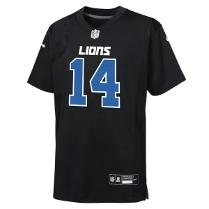 Amon ra st. brown detroit lions nike youth fashion game jersey Carbon black Yth M