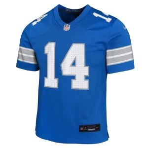 Amon ra st. brown detroit lions nike youth team player game jersey Blue Yth M