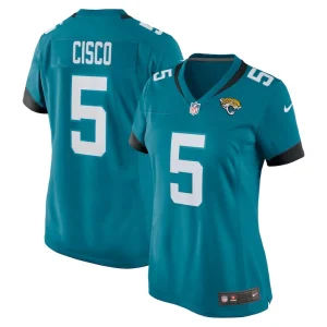 Andre cisco jacksonville jaguars nike womens game player jersey Teal