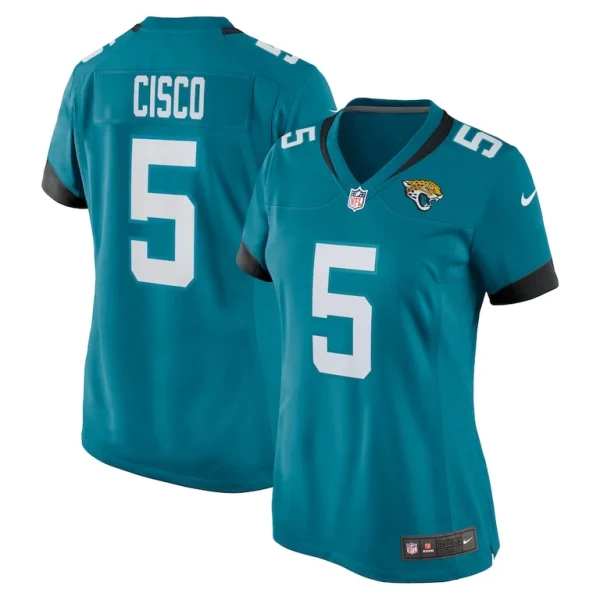 Andre cisco jacksonville jaguars nike womens game player jersey Teal