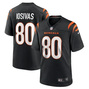 Andrei iosivas cincinnati bengals nike team game jersey Black