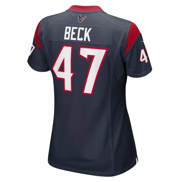 Andrew beck houston texans nike womens team game jersey Navy L