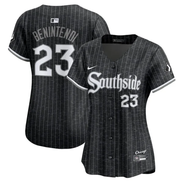 Andrew benintendi chicago white sox nike womens city connect limited jersey Black