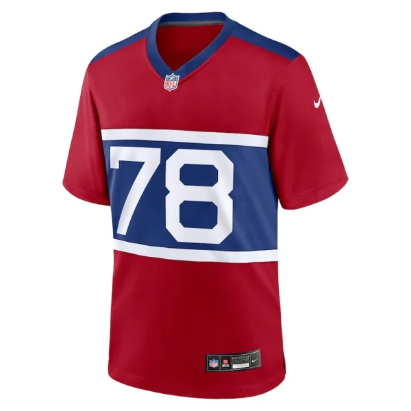 Andrew thomas new york giants nike alternate player game jersey Century red M