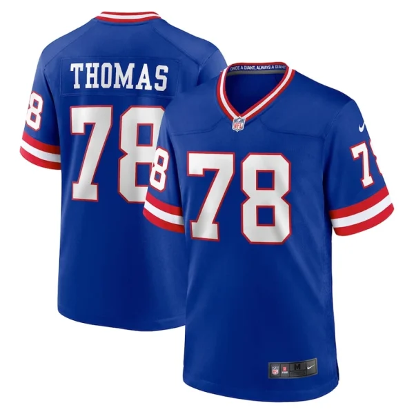 Andrew thomas new york giants nike classic player game jersey Royal