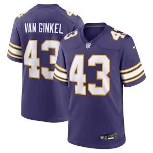Andrew van ginkel minnesota vikings nike alternate game jersey Purple