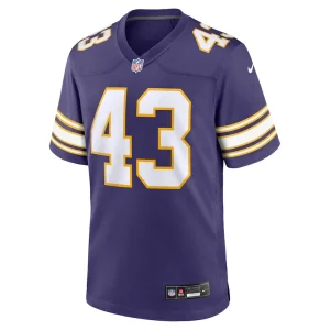 Andrew van ginkel minnesota vikings nike alternate game jersey Purple M