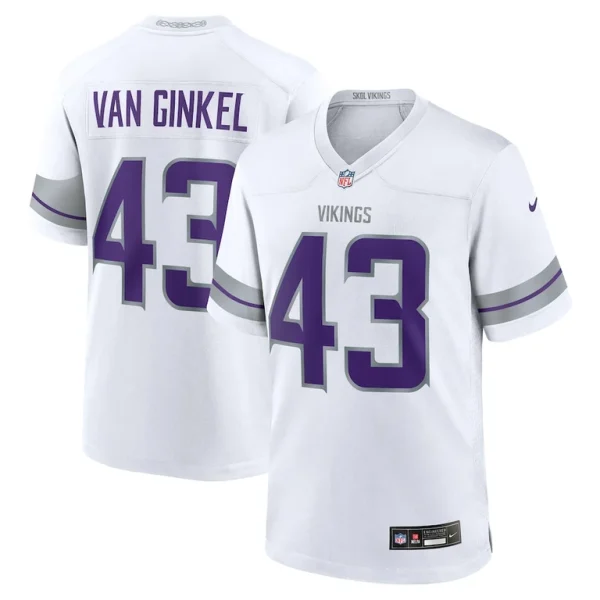 Andrew van ginkel minnesota vikings nike alternate game jersey White