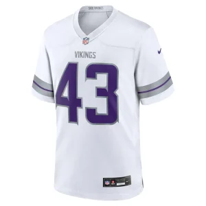 Andrew van ginkel minnesota vikings nike alternate game jersey White M